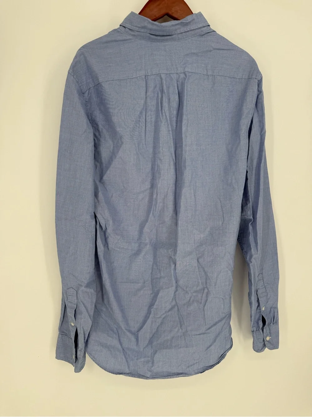 J.Crew Classic Men’s Button Down Shirt Medium Tall Blue 100% Cotton